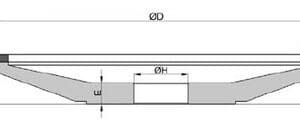 Ściernica 12A2 <br>125x6x2x20 <br>D126 C75 M