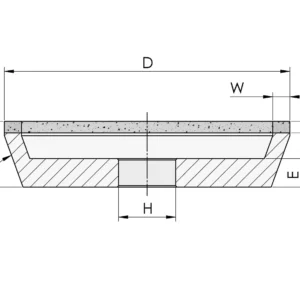 Ściernica 11A2 <br>150x8x4x20 <br>B151 V180K